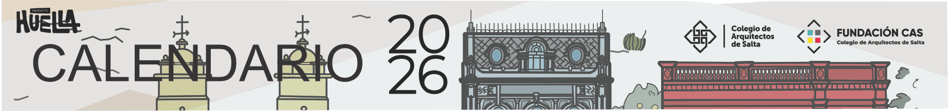 CALENDARIO HUELLA ARQUITECTONICA 2026